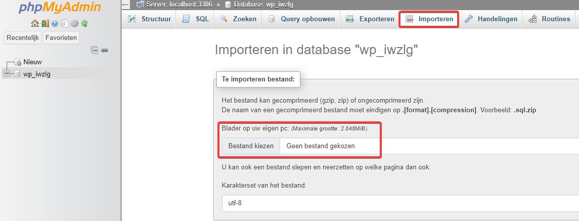 phpMyAdmin: Importeren, bestand kiezen (NL).png
