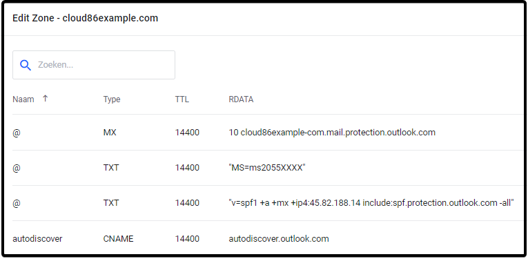 My Cloud86: DNS Settings, Example M365 (ALL).png