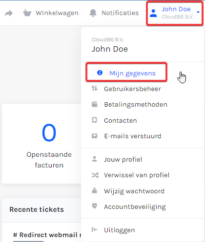 My Cloud86: Account, Account Details (NL).png