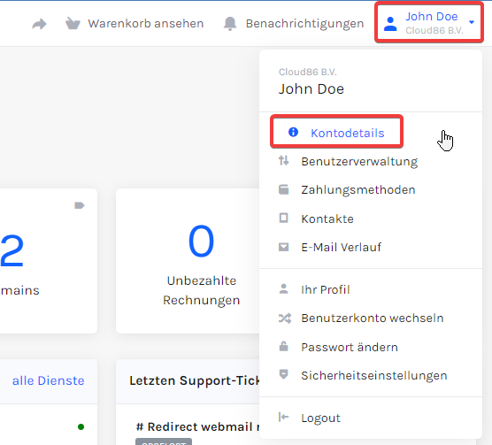 My Cloud86: Account, Account Details (DE).png