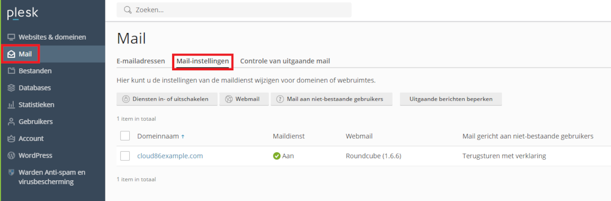 Plesk: Mail, Mailinstellingen.png