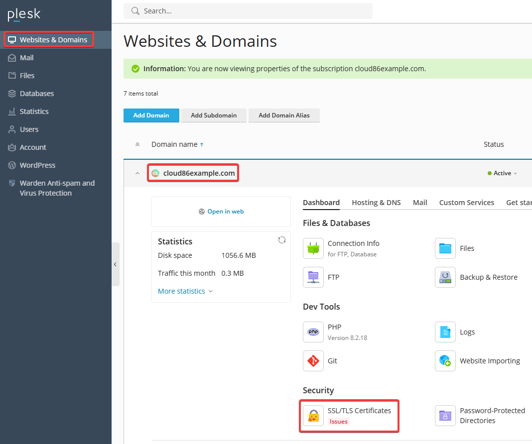 Plesk: Websites & domain, SSL/TLS certificates (EN).png