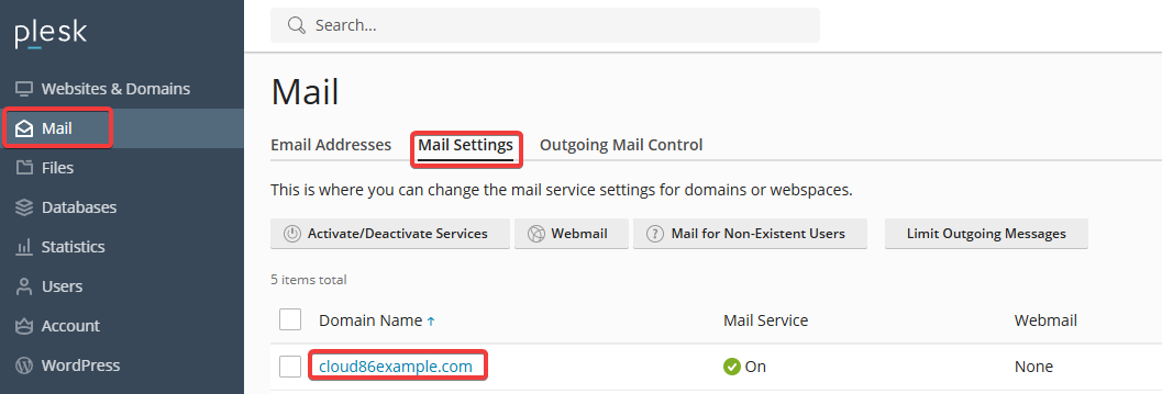 Plesk: Mail, Mail Settings, domain (EN).png