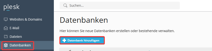 Plesk: Databases, Database add (DE).png