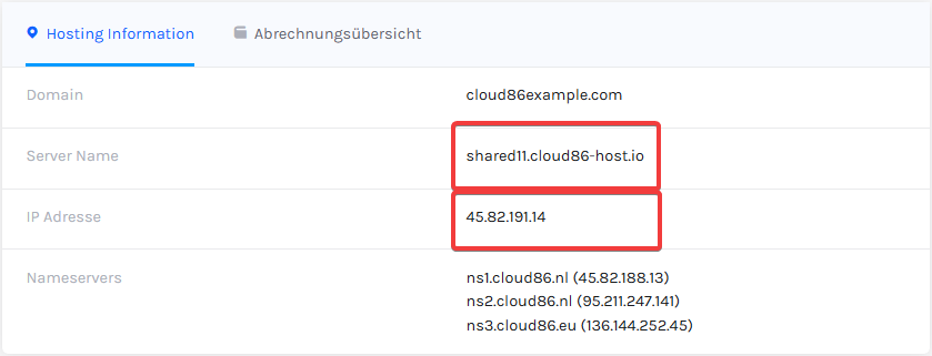 My Cloud86_ My Service, server name and ip (DE).png