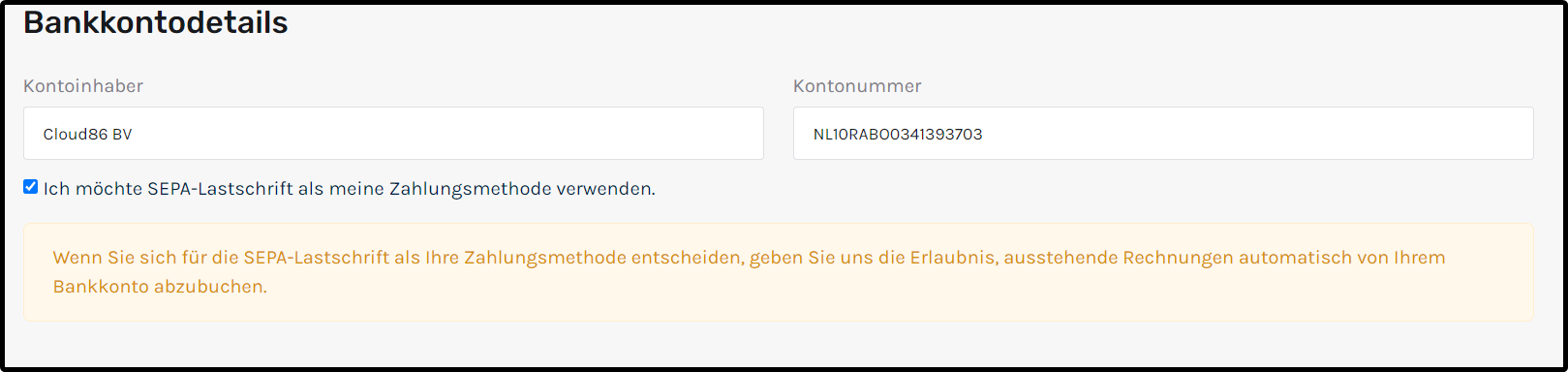 DE My Cloud86_ Account Details, Bankaccount details.png