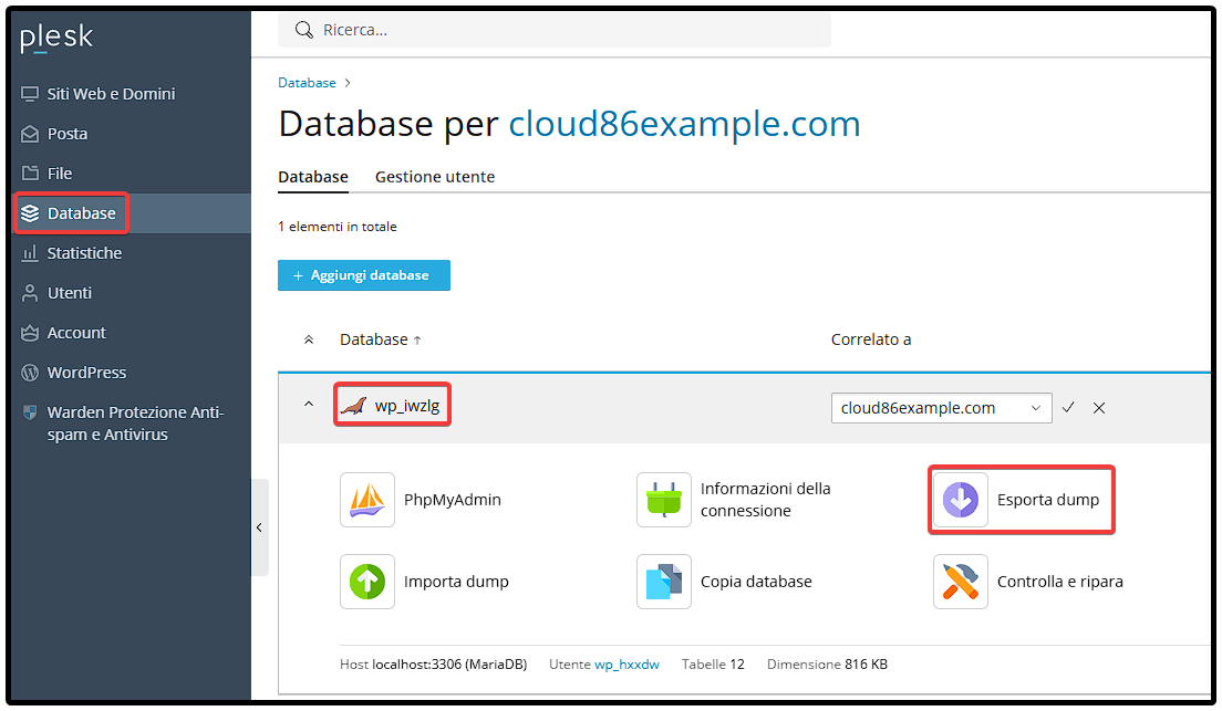 IT Plesk_ Databases, Dump Export.png